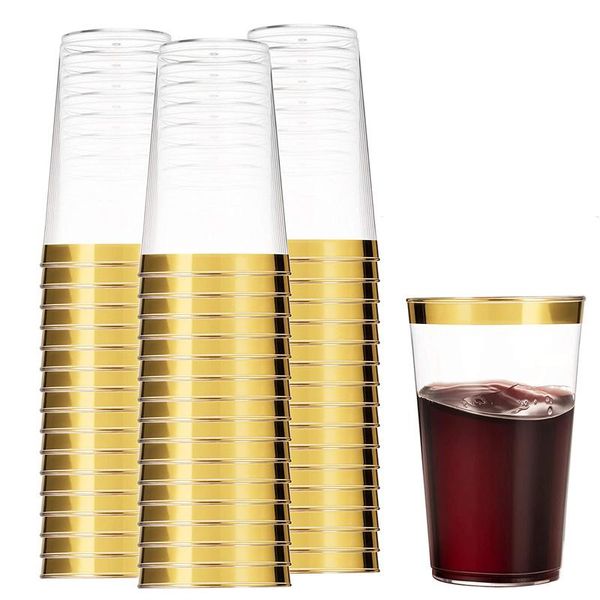 25pcs gold plastic cups 12oz golden rimmed tumblers fancy silver disposable wedding cup rose elegant birthday party set dinnerware
25pcs gold plastic cups 12oz golden rimmed tumblers fancy silver disposable wedding cup rose elegant birthday party set dinnerware