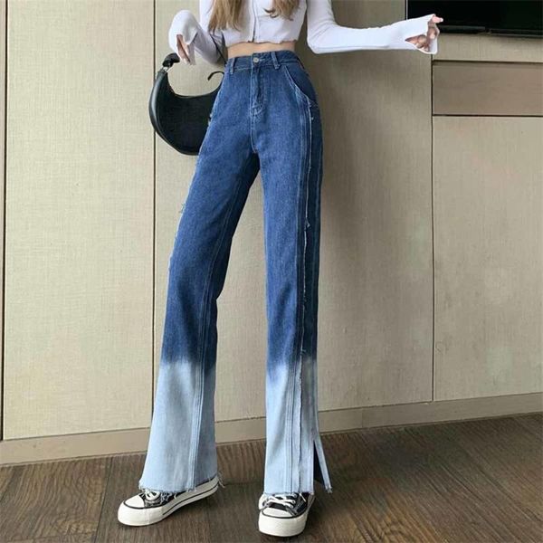 women's jeans hit color patchwork for women high waist wide leg straight trousers female fashion clothing 2021 autumn, Blue
women's jeans hit color patchwork for women high waist wide leg straight trousers female fashion clothing 2021 autumn, Blue