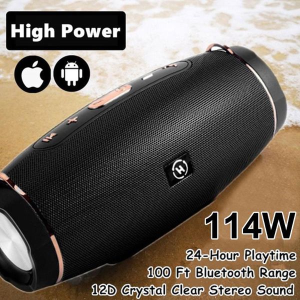 column wireless bluetooth portable outdoor soundbox bass stereo subwoofer boombox support tf aux usb loudspeaker speakers