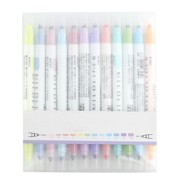 highlighters 12 pcs/set japanese stationery zebra mild liner double headed fluorescent pen marker highlighter color mar, Black;red
highlighters 12 pcs/set japanese stationery zebra mild liner double headed fluorescent pen marker highlighter color mar, Black;red