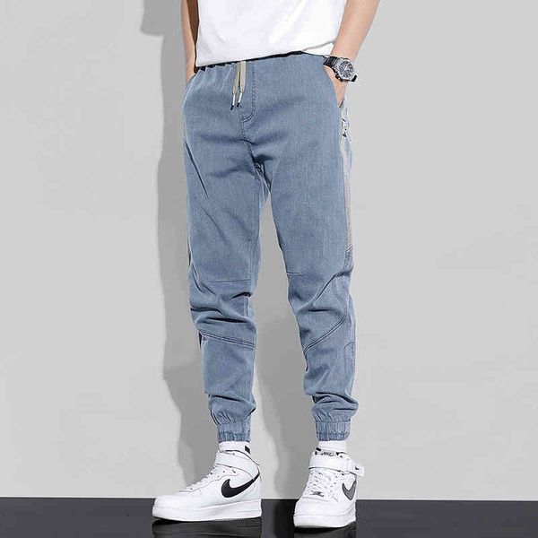 men's jeans calça jeans de imitação para homens, calça harem harajuku solta com faixa no tornozelo, estilo harajuku, casual cintura 6yc, Blue
men's jeans calça jeans de imitação para homens, calça harem harajuku solta com faixa no tornozelo, estilo harajuku, casual cintura 6yc, Blue