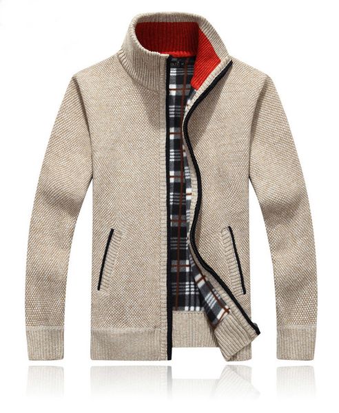 Men's Casual Slim Full Zip Sweaters Thick Regular Fit Knitted Men Cardigan Stylish Stand Collar Soft Knitwear with Pockets, White;black
Men's Casual Slim Full Zip Sweaters Thick Regular Fit Knitted Men Cardigan Stylish Stand Collar Soft Knitwear with Pockets, White;black