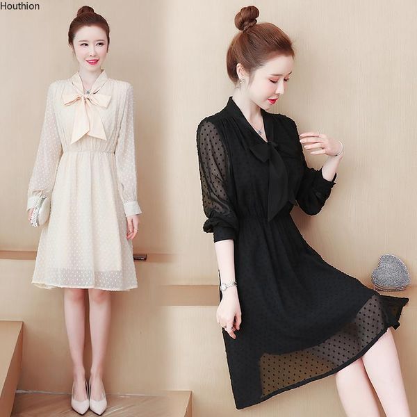 casual dresses houthion women's dress fashion long sleeve chiffon korean draw back bow tie v-neck comfortablev spring/summer, Black;gray
casual dresses houthion women's dress fashion long sleeve chiffon korean draw back bow tie v-neck comfortablev spring/summer, Black;gray