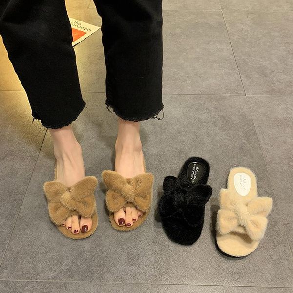 autumn and winter fashion casual women's shoes slippers wear trendy all-match open-toed flat bottom, Black
autumn and winter fashion casual women's shoes slippers wear trendy all-match open-toed flat bottom, Black