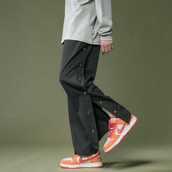 men's pants high street breasted summer fashion brand ins loose straight casual trend korean versatile sports, Black
men's pants high street breasted summer fashion brand ins loose straight casual trend korean versatile sports, Black