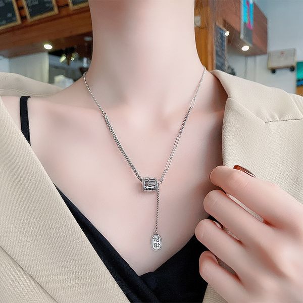 chaosheng s925 sterling silver abacus fortune tassel national style versatile necklace female
chaosheng s925 sterling silver abacus fortune tassel national style versatile necklace female