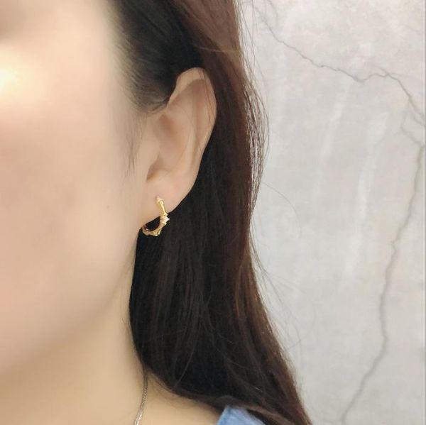stud l-101 european and american personality cold wind bamboo-shaped earrings circle women, Golden;silver 
stud l-101 european and american personality cold wind bamboo-shaped earrings circle women, Golden;silver