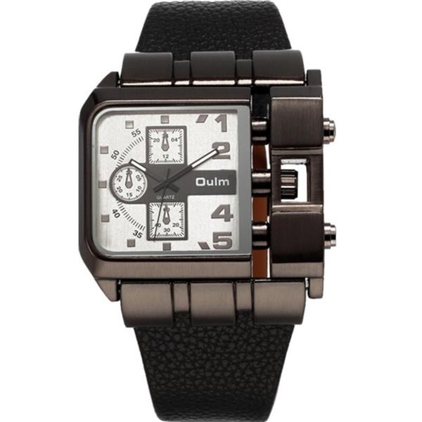 wristwatches oulm 3364 watches men dz design quartz watch squartz dial leather strap male military antique clock relojes hombre, Slivery;brown
wristwatches oulm 3364 watches men dz design quartz watch squartz dial leather strap male military antique clock relojes hombre, Slivery;brown