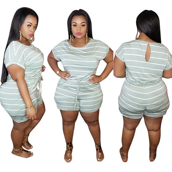 women jumpsuit summer clothes mid waist elastic shorts jumpsuits plus size striped romper wholesale dropshipping, Black;white
women jumpsuit summer clothes mid waist elastic shorts jumpsuits plus size striped romper wholesale dropshipping, Black;white