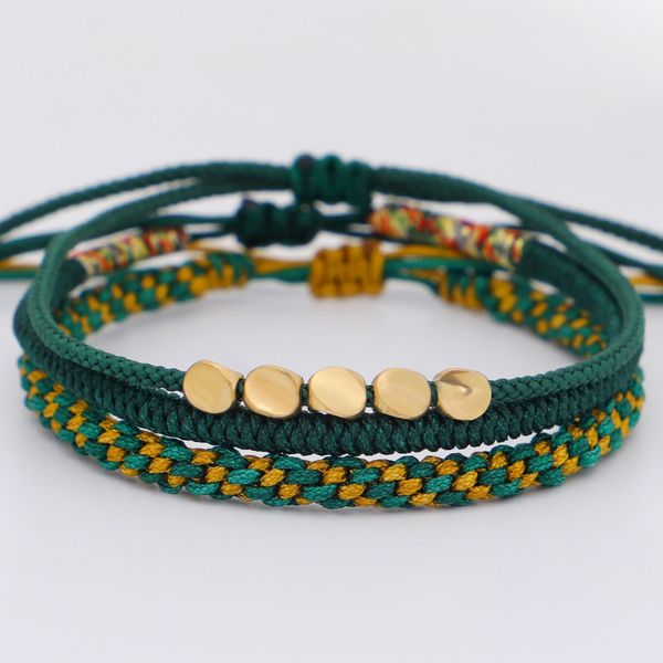 style fresh artistic style hand rope suit hand woven diamond knot corn knot bracelet copper beads, Black
style fresh artistic style hand rope suit hand woven diamond knot corn knot bracelet copper beads, Black