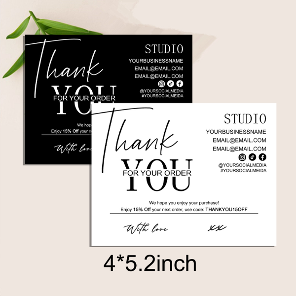 minimalist thank you for your order card business card, customer note purchase black greeting cards
minimalist thank you for your order card business card, customer note purchase black greeting cards