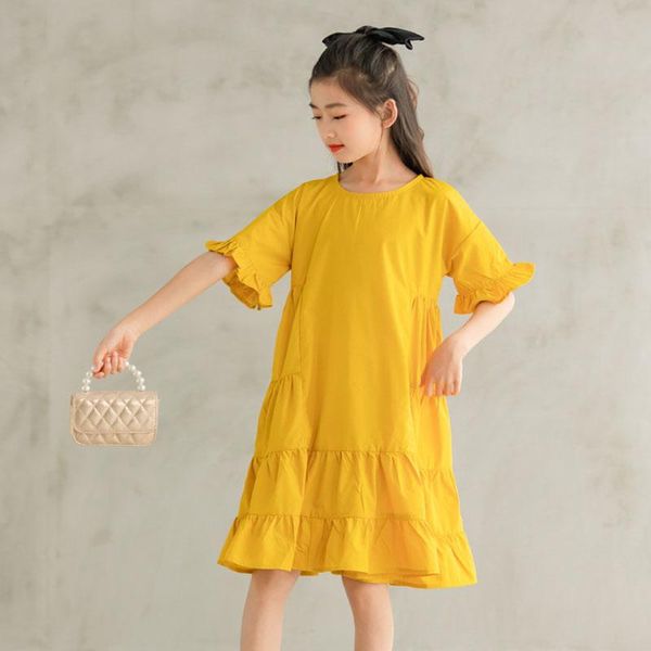 girl's dresses 100% cotton baby princess dress 2021 summer kids clothes children petal sleeve cute teen girls yellow teens, Red;yellow
girl's dresses 100% cotton baby princess dress 2021 summer kids clothes children petal sleeve cute teen girls yellow teens, Red;yellow