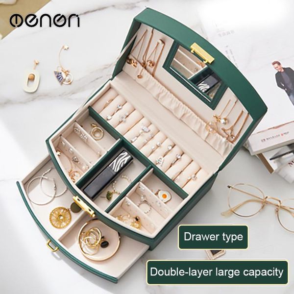 creative double-layer jewelry storage box large capacity drawer type ear lf89010 boxes & bins
creative double-layer jewelry storage box large capacity drawer type ear lf89010 boxes & bins