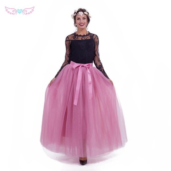 skirts 7 layers tulle tutu skirt dusty pink formal long bridesmaids wedding floor length ankle bride tutus, Black
skirts 7 layers tulle tutu skirt dusty pink formal long bridesmaids wedding floor length ankle bride tutus, Black