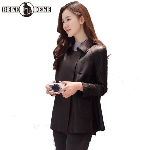 women's leather & faux 2021 autumn womens turn-down collar korean style fashion loose long sleeve black jackets office lady elegant sol
women's leather & faux 2021 autumn womens turn-down collar korean style fashion loose long sleeve black jackets office lady elegant sol