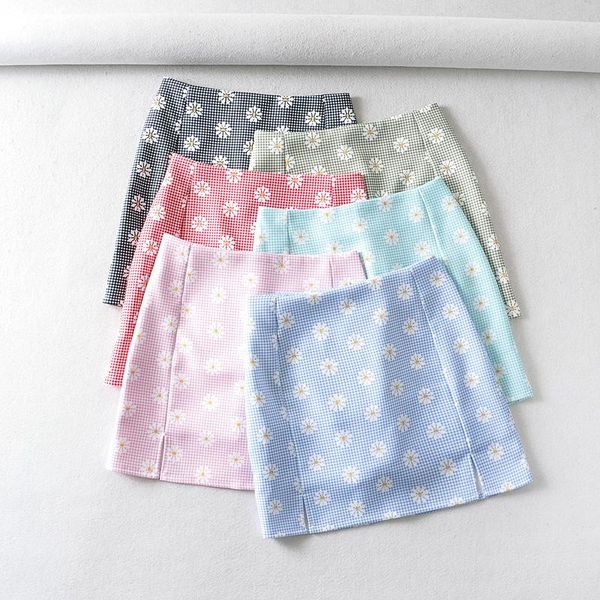 skirts women split details daisy print mini skirt with under shorts skort in blue black green pink
skirts women split details daisy print mini skirt with under shorts skort in blue black green pink