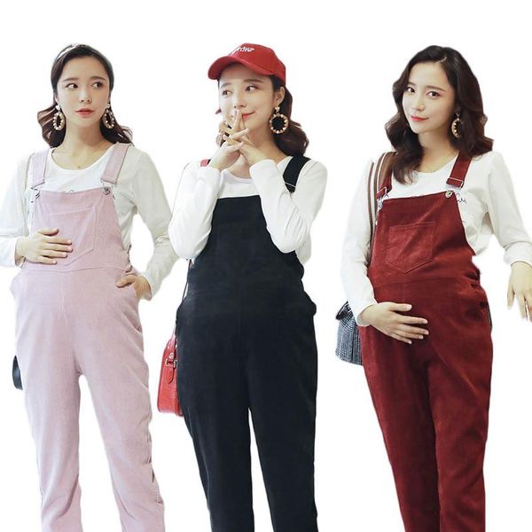 maternity bottoms spring autumn corduroy bib pants pregnant women casual jumpsuits roupa gestante trousers loose clothes, White
maternity bottoms spring autumn corduroy bib pants pregnant women casual jumpsuits roupa gestante trousers loose clothes, White
