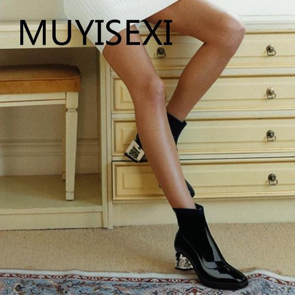 boots european style square toe 5cm med crystal heel western lady elegant fashion concise side zipper black ankle hl310 muyisexi
boots european style square toe 5cm med crystal heel western lady elegant fashion concise side zipper black ankle hl310 muyisexi