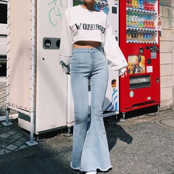 women's jeans fashion casual women vintage flare denim pants ladies high waist trousers wide leg size s-3xl, Blue
women's jeans fashion casual women vintage flare denim pants ladies high waist trousers wide leg size s-3xl, Blue