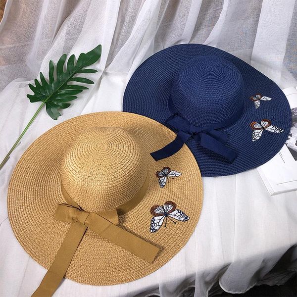 hat ladies summer fashion casual wild travel bow straw outdoor sunscreen face uv protection sun visor wide brim hats, Blue;gray
hat ladies summer fashion casual wild travel bow straw outdoor sunscreen face uv protection sun visor wide brim hats, Blue;gray