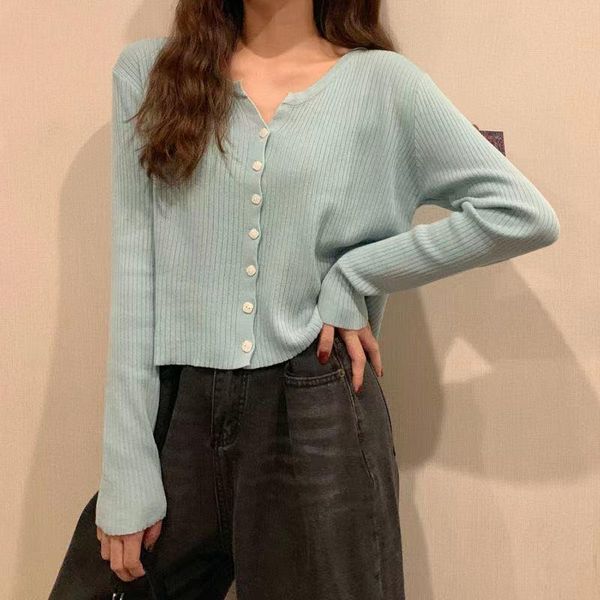 women's knits & tees elegant blue long sleeve mohair sweater women 2021 single-breasted female short cardigan soft flexible knitted out, White
women's knits & tees elegant blue long sleeve mohair sweater women 2021 single-breasted female short cardigan soft flexible knitted out, White