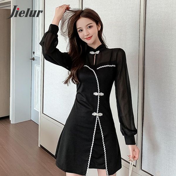 korean fashion women's dresses mesh patchwork chinese cheongsam long-sleeved high waist autumn black dress lady s-xl casual, Black;gray
korean fashion women's dresses mesh patchwork chinese cheongsam long-sleeved high waist autumn black dress lady s-xl casual, Black;gray