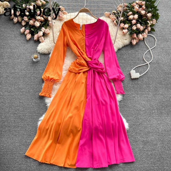 women elegant patchwork dress elastic ruched long sleeve v neck a-line dresses spring bohemian vacation long dress 210715, Black;gray
women elegant patchwork dress elastic ruched long sleeve v neck a-line dresses spring bohemian vacation long dress 210715, Black;gray