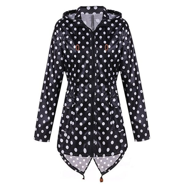 jacket women autumn cardigan clothing coat woman classic fashion polka dots raincoat ladies travel waterproof, Black
jacket women autumn cardigan clothing coat woman classic fashion polka dots raincoat ladies travel waterproof, Black