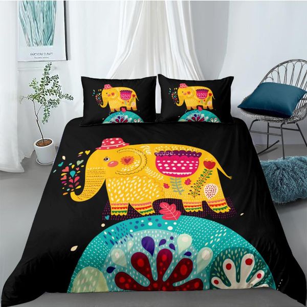 bedding sets fashion children set bohemian elephant print down bed cover pillowcase 2/3pcs home textile
bedding sets fashion children set bohemian elephant print down bed cover pillowcase 2/3pcs home textile
