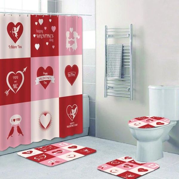 red love pattern shower curtain set waterproof bathing bathroom pedestal rug lid carpet toilet cover decor home curtains
red love pattern shower curtain set waterproof bathing bathroom pedestal rug lid carpet toilet cover decor home curtains