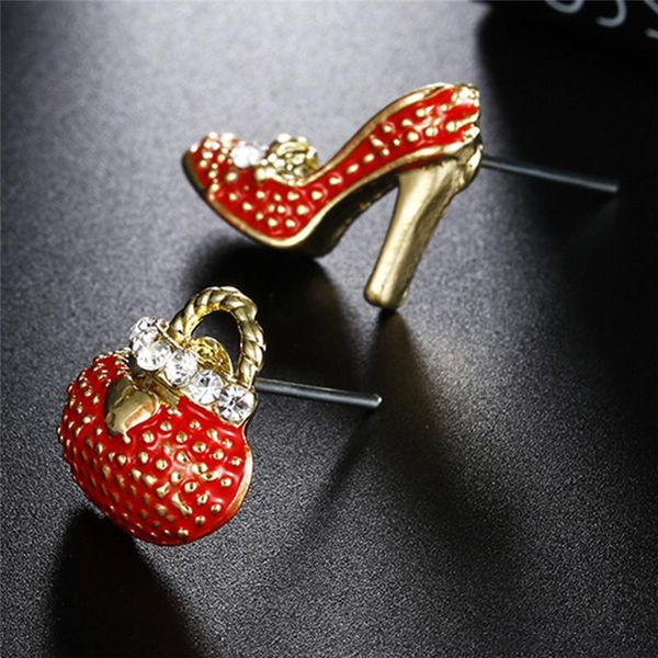 fashion cute bags heels shoe asymmetric earrings for women gold wholesale boucle stud, Golden;silver
fashion cute bags heels shoe asymmetric earrings for women gold wholesale boucle stud, Golden;silver