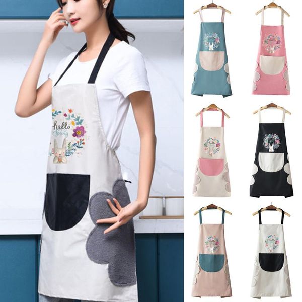 aprons kitchen wipeable waterproof oil-proof cartoon wreath nail shop apron for home baking cooking accessories
aprons kitchen wipeable waterproof oil-proof cartoon wreath nail shop apron for home baking cooking accessories