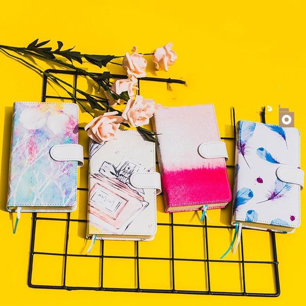cute colorful page pu leather a6 notebook planner organizer binder for school supplies girl student notepads, Purple;pink
cute colorful page pu leather a6 notebook planner organizer binder for school supplies girl student notepads, Purple;pink