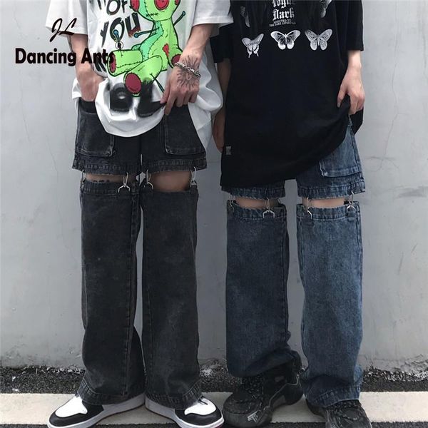 women's jeans women harajuku korean loose denim removable pants femme casual bf straight man trousers, Blue
women's jeans women harajuku korean loose denim removable pants femme casual bf straight man trousers, Blue