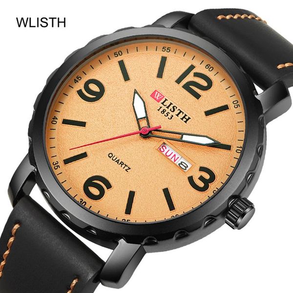 wristwatches wlisth 2021 men's casual quartz watch big numbers simple reading luminous waterproof leather gentleman watches relogio mas, Slivery;brown
wristwatches wlisth 2021 men's casual quartz watch big numbers simple reading luminous waterproof leather gentleman watches relogio mas, Slivery;brown