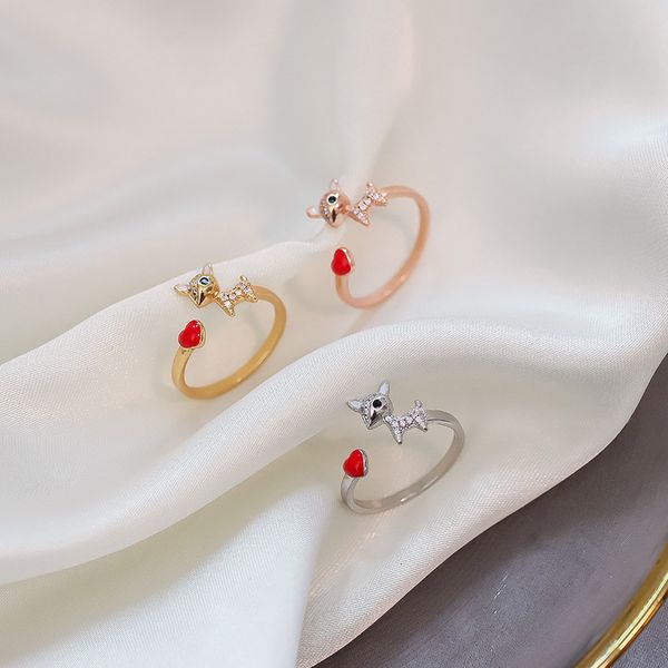 korean version of fairy yilu has your index finger, red cute fashion and versatile key ring, trendy girl ring, Silver
korean version of fairy yilu has your index finger, red cute fashion and versatile key ring, trendy girl ring, Silver
