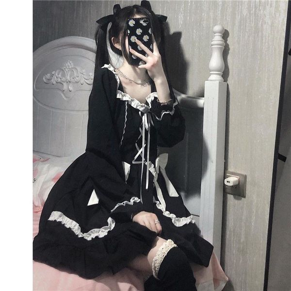 casual dresses summer dress 2021 kawali lolita women japanese sweet gothic patchwork club party cute vintage mini, Black;gray
casual dresses summer dress 2021 kawali lolita women japanese sweet gothic patchwork club party cute vintage mini, Black;gray