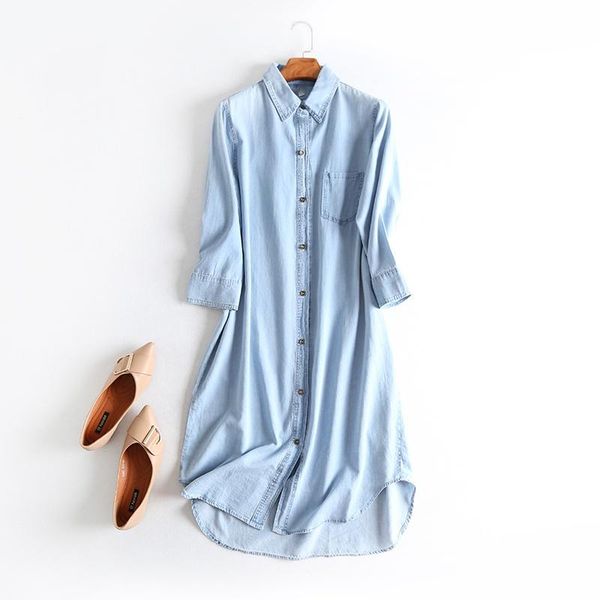 women's blouses & shirts lightweight cotton denim women long summer design 2021 loose solid straight casual female outwear coats, White
women's blouses & shirts lightweight cotton denim women long summer design 2021 loose solid straight casual female outwear coats, White