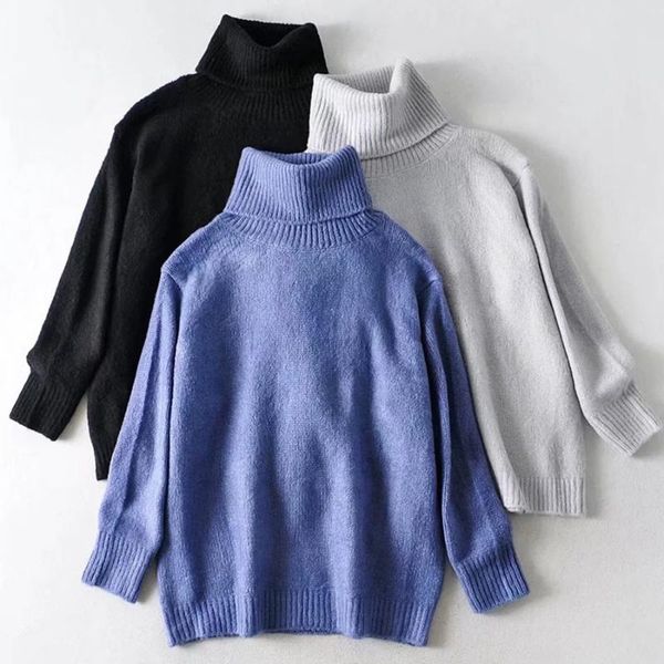 women's sweaters withered simple solid winter women pull femme england style fashion turtleneck oversize pullovers, White;black
women's sweaters withered simple solid winter women pull femme england style fashion turtleneck oversize pullovers, White;black