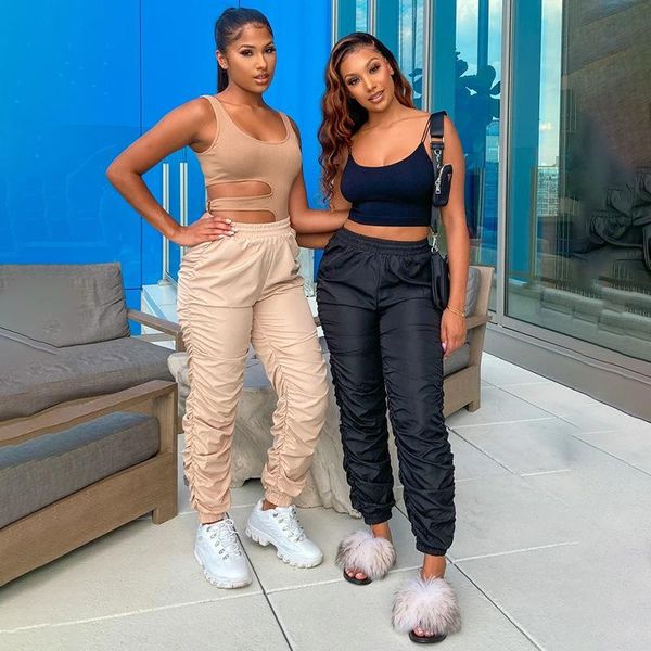 women's pants & capris pleated street casual 2021 autumn and winter slim all-match girl's sweatpants women sport, Black;white
women's pants & capris pleated street casual 2021 autumn and winter slim all-match girl's sweatpants women sport, Black;white