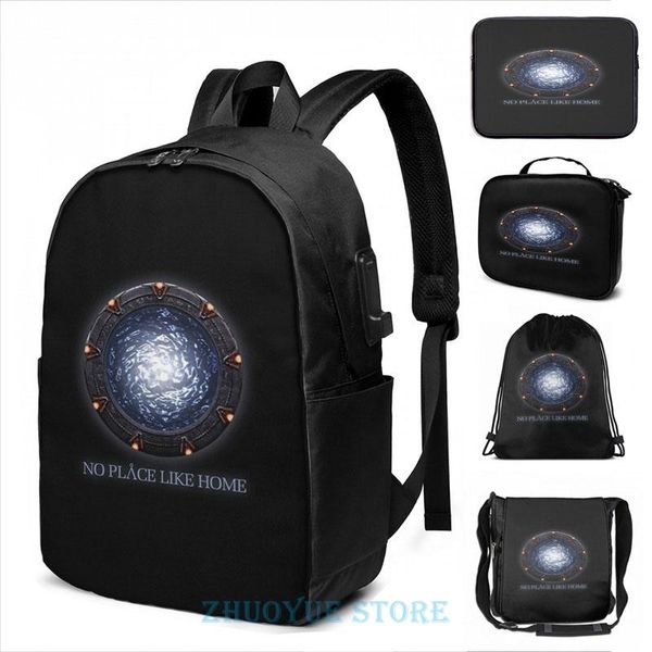 backpack funny graphic print stargate - no place like home usb charge men school bags women bag travel laptop 
backpack funny graphic print stargate - no place like home usb charge men school bags women bag travel laptop