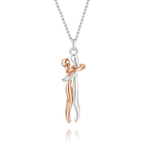 affectionate hug necklace valentine's day couples gift personality lover design metal fashion pendant party favor
affectionate hug necklace valentine's day couples gift personality lover design metal fashion pendant party favor