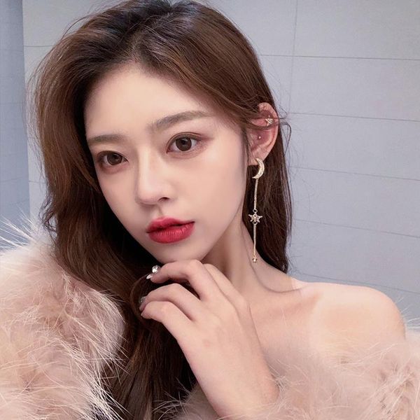 hoop & huggie star moon color asymmetric earrings korean temperament online influencer eardrops exquisite high grade sense for women, Golden;silver
hoop & huggie star moon color asymmetric earrings korean temperament online influencer eardrops exquisite high grade sense for women, Golden;silver