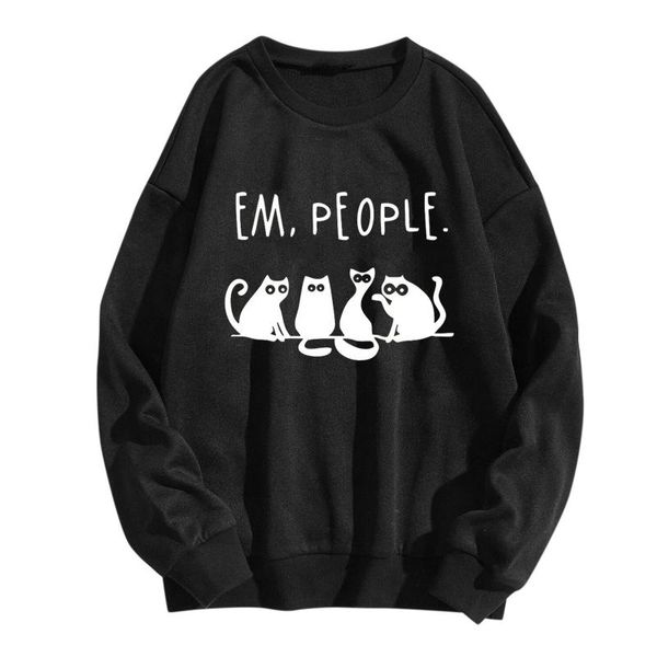 women's t-shirt clothes women animal cat printing t shirts long sleeves pullover funny sudadera sweatshirt moletom femme autumn 2021, White
women's t-shirt clothes women animal cat printing t shirts long sleeves pullover funny sudadera sweatshirt moletom femme autumn 2021, White