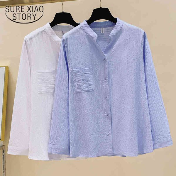 autumn korean long sleeve cardigan blouse casual cotton white shirt for women solid plus size ladies 11231 210415
autumn korean long sleeve cardigan blouse casual cotton white shirt for women solid plus size ladies 11231 210415