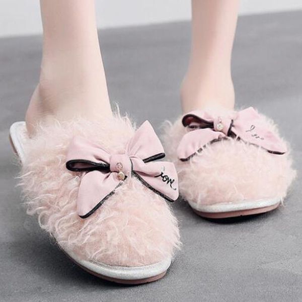 slippers winter lamb curly fur women's female sweet bow cotton soft thick casual home use shoes s962, Black
slippers winter lamb curly fur women's female sweet bow cotton soft thick casual home use shoes s962, Black
