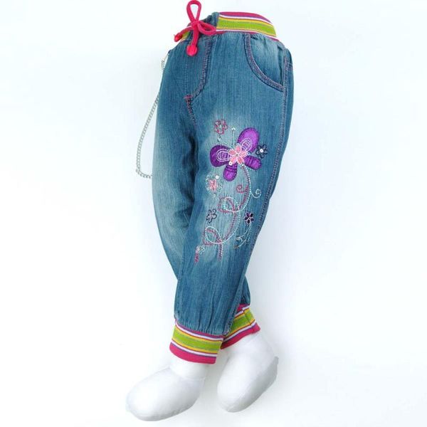 12m-5y girl denim trousers toddler kids butterfly embroidery jeans babies stainless chain slacks teen child mh0187, Blue
12m-5y girl denim trousers toddler kids butterfly embroidery jeans babies stainless chain slacks teen child mh0187, Blue