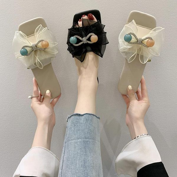 slippers ladies summer sandals flat comfortable xl low heel sweet bow outdoor women's shoes women, Black
slippers ladies summer sandals flat comfortable xl low heel sweet bow outdoor women's shoes women, Black