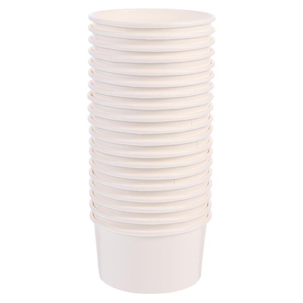 disposable cups & straws 100pcs 8oz dessert ice cream jelly pudding