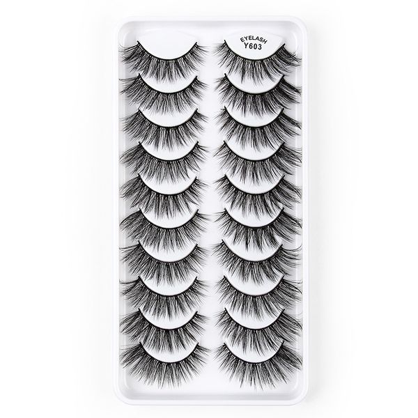 thick natural 3d false eyelashes curly crisscross soft & vivid hand made reusable 10 pairs mink fake lashes set eyes makeup accessory for wo
thick natural 3d false eyelashes curly crisscross soft & vivid hand made reusable 10 pairs mink fake lashes set eyes makeup accessory for wo